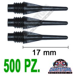 punte in plastica per freccette soft darts Micro - 500 pz. - Nere DartStore.it