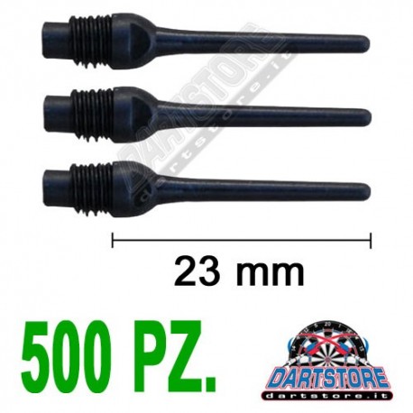 punte in plastica per freccette soft darts Keypoint - 500 pz. - Nere DartStore.it
