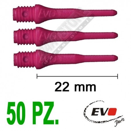 punte in plastica per freccette soft darts Evo Originali - 50 pz. - Viola Evolution