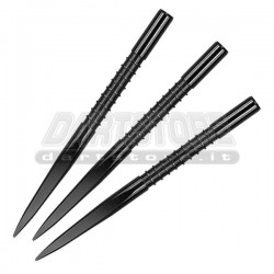 Punte in nichel FIRE EDGE nere - 36 mm Target Darts per freccette steel darts
