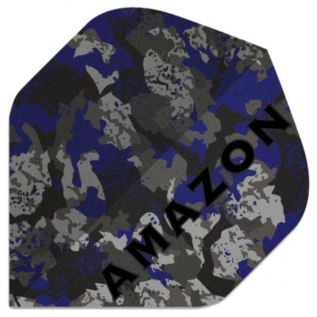 Alette per freccette Amazon Camo - Blu Pentathlon