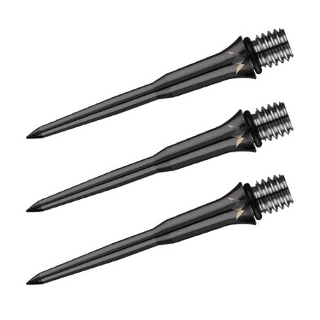 punte convertibili per freccette soft darts Titan Pro TI Nere - 30 mm Mission Darts