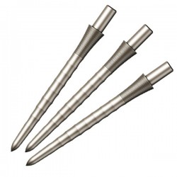 Punte Sniper Ripple Argento - 28 mm Mission Darts per freccette steel darts