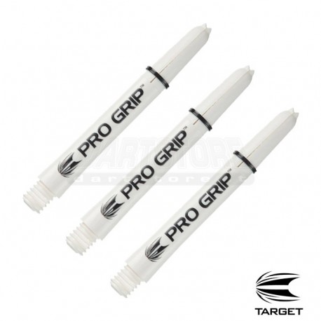Astine per freccette Pro Grip - MIDI - Bianchi (3 set) Target Darts