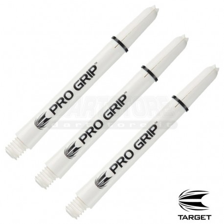 Astine per freccette Pro Grip - MEDI - Bianchi (3 set) Target Darts