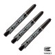 Astine per freccette Pro Grip - MIDI - Neri (3 set) Target Darts