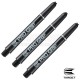 Astine per freccette Nylon Pro Grip - MEDI - Neri Target Darts