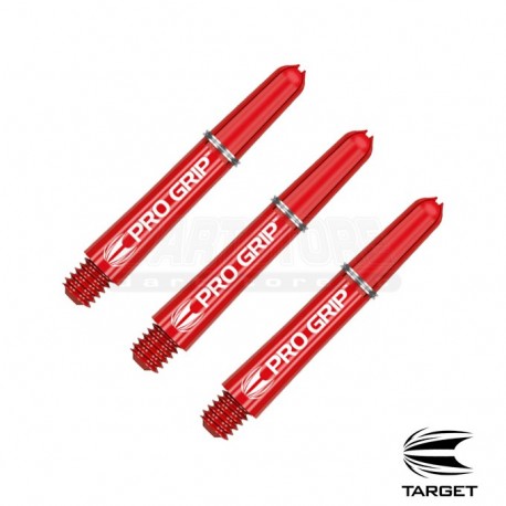 Astine per freccette Pro Grip - CORTI - Rossi (3 set) Target Darts
