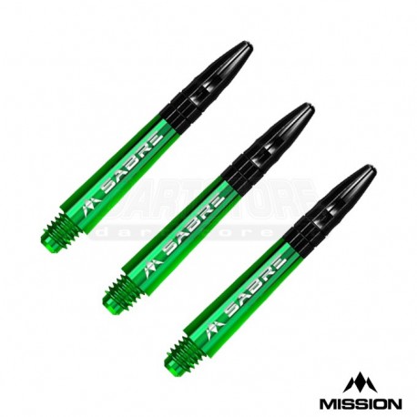 Astine per freccette Nylon Sabre - CORTI - Verdi Mission Darts