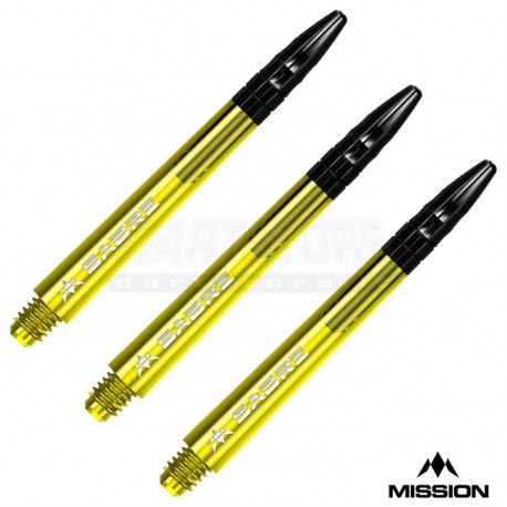 Astine per freccette Nylon Sabre - MEDI - Gialli Mission Darts