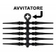 punte in plastica per freccette soft darts Fit Point Plus - 50 pz. - Nere Cosmo Darts