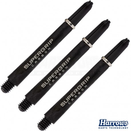Astine per freccette Carbon Supergrip - MEDI - Argento Harrows Darts