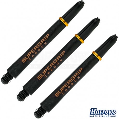 Astine per freccette Carbon Supergrip - MEDI - Oro Harrows Darts