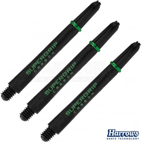 Astine per freccette Carbon Supergrip - MEDI - Verdi Harrows Darts