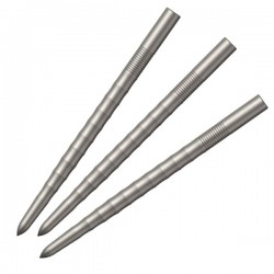 Punte Ripple Argento - 36 mm Mission Darts per freccette steel darts