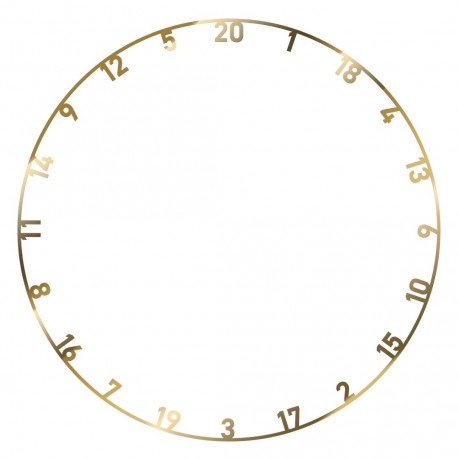 Accessori per bersagli freccette Anello dei numeri - Oro Bull's Darts