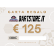 Carta Regalo €125 DartStore.it