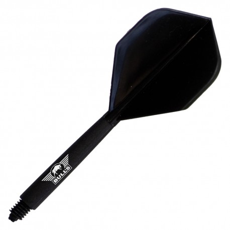 Alette e astine 2in1 Bulls Union - MEDIE - nere per freccette