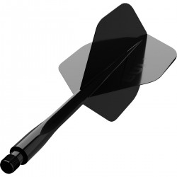 Alette e astine 2in1 Bulls Union PRO - MEDIE - nere per freccette