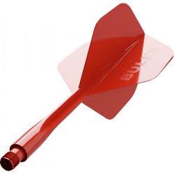 Alette e astine 2in1 Bulls Union PRO - MEDIE - rosse per freccette