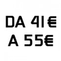 Da 41 € a 55 €